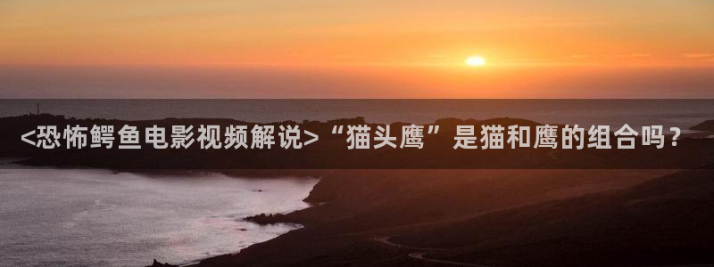 双镜免费观看完整版西瓜：<恐怖鳄鱼电影视频解说>“猫头鹰”是猫和鹰的组合吗？
